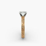 Load image into Gallery viewer, Oval Lab-Grown Diamond Ring – Milgrain Band Design | IGI Certified | 10K/14K/18K Gold
