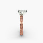 Load image into Gallery viewer, Pear Lab-Grown Diamond Ring – Milgrain Band Design | IGI Certified | 10K/14K/18K Gold

