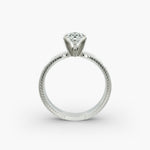 Load image into Gallery viewer, Pear Lab-Grown Diamond Ring – Milgrain Band Design | IGI Certified | 10K/14K/18K Gold
