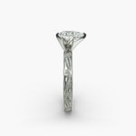 Load image into Gallery viewer, Pear Lab-Grown Diamond Ring – Milgrain Band Design | IGI Certified | 10K/14K/18K Gold
