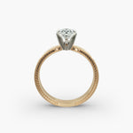 Load image into Gallery viewer, Pear Lab-Grown Diamond Ring – Milgrain Band Design | IGI Certified | 10K/14K/18K Gold
