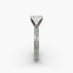 Load image into Gallery viewer, Princess Lab-Grown Diamond Ring – Milgrain Band Design | IGI Certified | 10K/14K/18K Gold
