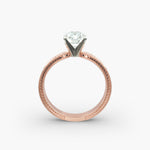 Load image into Gallery viewer, Radiant Lab-Grown Diamond Ring – Milgrain Band Design | IGI Certified | 10K/14K/18K Gold
