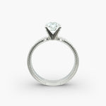 Load image into Gallery viewer, Radiant Lab-Grown Diamond Ring – Milgrain Band Design | IGI Certified | 10K/14K/18K Gold
