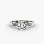 Load image into Gallery viewer, Radiant Lab-Grown Diamond Ring – Milgrain Band Design | IGI Certified | 10K/14K/18K Gold
