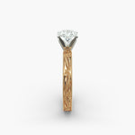 Load image into Gallery viewer, Radiant Lab-Grown Diamond Ring – Milgrain Band Design | IGI Certified | 10K/14K/18K Gold
