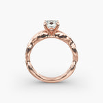 Load image into Gallery viewer, Cushion Lab-Grown Diamond Solitaire — Twisted Band | IGI Certified | 10K/14K/18K Gold
