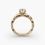 Load image into Gallery viewer, Cushion Lab-Grown Diamond Solitaire — Twisted Band | IGI Certified | 10K/14K/18K Gold

