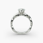 Load image into Gallery viewer, Heart Lab-Grown Diamond Ring – 5-Prong Twisted Band | IGI Certified | 10K/14K/18K Gold
