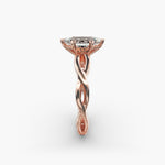 Load image into Gallery viewer, Marquise Lab-Grown Diamond Ring – Twisted Band Design | IGI Certified | 10K/14K/18K Gold
