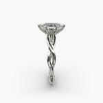 Load image into Gallery viewer, Marquise Lab-Grown Diamond Ring – Twisted Band Design | IGI Certified | 10K/14K/18K Gold
