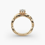 Load image into Gallery viewer, Marquise Lab-Grown Diamond Ring – Twisted Band Design | IGI Certified | 10K/14K/18K Gold
