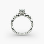Load image into Gallery viewer, Pear Shape Lab-Grown Diamond Twisted Band Ring | IGI Certified | 10K/14K/18K Gold
