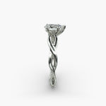 Load image into Gallery viewer, Pear Shape Lab-Grown Diamond Twisted Band Ring | IGI Certified | 10K/14K/18K Gold
