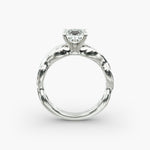 Load image into Gallery viewer, Princess Cut Twisted Lab-Grown Diamond Ring | 0.50–5.00 Carat | IGI Certified | Yellow, White, Rose Gold
