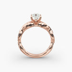 Load image into Gallery viewer, Radiant Cut Lab-Grown Diamond Twisted Engagement Ring | IGI Certified | 10K/14K/18K Gold
