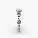 Load image into Gallery viewer, Radiant Cut Lab-Grown Diamond Twisted Engagement Ring | IGI Certified | 10K/14K/18K Gold
