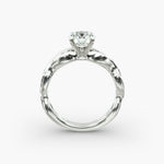 Load image into Gallery viewer, Round Brilliant Lab-Grown Diamond 4-Prong Twisted Band Ring | IGI Certified | 10K/14K/18K Gold
