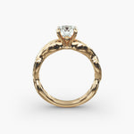 Load image into Gallery viewer, Round Brilliant Lab-Grown Diamond 4-Prong Twisted Band Ring | IGI Certified | 10K/14K/18K Gold
