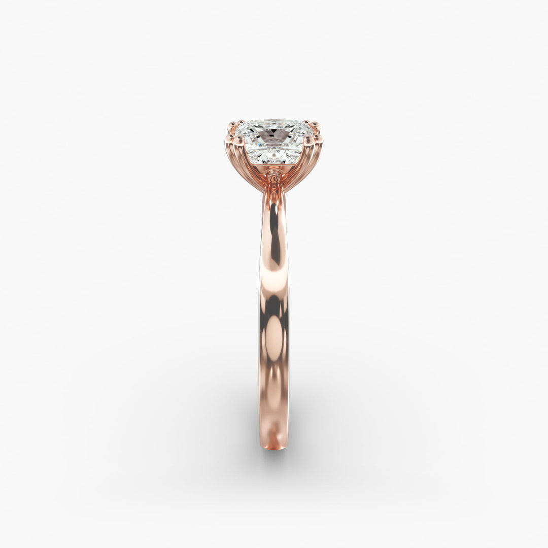 Princess Cut Lab-Grown Diamond Ring — 8-Prong Secure Setting | IGI Certified | 10K/14K/18K Gold