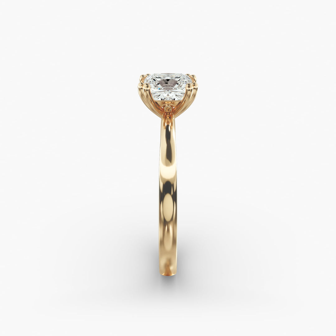 Princess Cut Lab-Grown Diamond Ring — 8-Prong Secure Setting | IGI Certified | 10K/14K/18K Gold