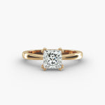Load image into Gallery viewer, Princess Cut Lab-Grown Diamond Ring — 8-Prong Secure Setting | IGI Certified | 10K/14K/18K Gold
