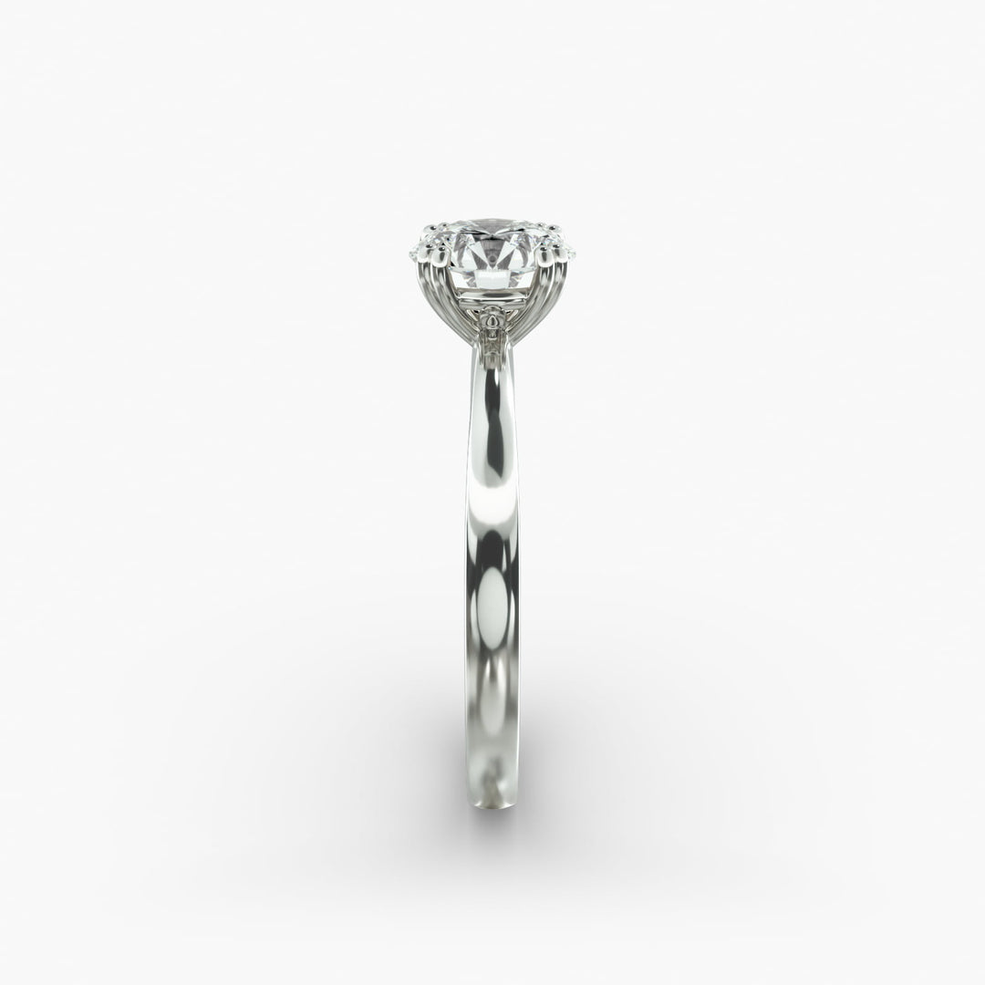 Round Cut Lab-Grown Diamond Solitaire Ring — 8 Prong | IGI Certified | 10K/14K/18K Gold