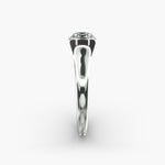Load image into Gallery viewer, Round Cut Half Bezel Lab-Grown Diamond Ring | 0.50–5.00 Carat | IGI Certified | Yellow, White, Rose Gold
