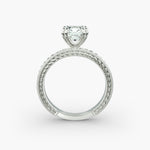 Load image into Gallery viewer, Cushion Lab-Grown Diamond — Milgrain Rope/Cable Band | IGI Certified | 10K/14K/18K Gold
