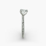 Load image into Gallery viewer, Heart Lab-Grown Diamond Ring – Rope Band with Milgrain | IGI Certified | 10K/14K/18K Gold
