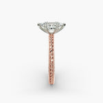 Load image into Gallery viewer, Marquise Lab-Grown Diamond Ring – Twisted Rope Band with Milgrain | IGI Certified | 10K/14K/18K Gold
