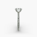 Load image into Gallery viewer, Oval Lab-Grown Diamond Ring – Rope Band with Milgrain | IGI Certified | 10K/14K/18K Gold
