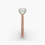 Load image into Gallery viewer, Radiant Cut Lab-Grown Diamond Rope Band Ring with Milgrain | IGI Certified | 10K/14K/18K Gold

