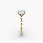 Load image into Gallery viewer, Oval Lab-Grown Diamond Rope Band Engagement Ring | Solitaire Design | IGI Certified | 10K/14K/18K Gold
