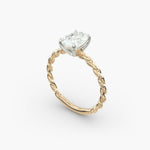 Load image into Gallery viewer, Oval Lab-Grown Diamond Rope Band Engagement Ring | Solitaire Design | IGI Certified | 10K/14K/18K Gold
