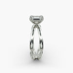 Load image into Gallery viewer, Emerald Lab-Grown Diamond Double Band Ring – Modern Designer Style | IGI Certified | 10K/14K/18K Gold
