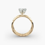 Load image into Gallery viewer, Heart Lab-Grown Diamond Double Band Ring – Modern Designer Style | IGI Certified | 10K/14K/18K Gold
