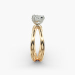 Load image into Gallery viewer, Heart Lab-Grown Diamond Double Band Ring – Modern Designer Style | IGI Certified | 10K/14K/18K Gold
