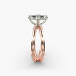 Load image into Gallery viewer, Marquise Lab-Grown Diamond Twisted Double Band Ring – Elegant Designer Style | IGI Certified | 10K/14K/18K Gold
