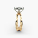 Load image into Gallery viewer, Marquise Lab-Grown Diamond Twisted Double Band Ring – Elegant Designer Style | IGI Certified | 10K/14K/18K Gold
