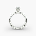 Load image into Gallery viewer, Oval Lab-Grown Diamond Twisted Double Band Ring – Contemporary Elegance | IGI Certified | 10K/14K/18K Gold
