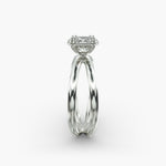 Load image into Gallery viewer, Oval Lab-Grown Diamond Twisted Double Band Ring – Contemporary Elegance | IGI Certified | 10K/14K/18K Gold
