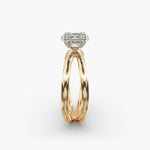 Load image into Gallery viewer, Oval Lab-Grown Diamond Twisted Double Band Ring – Contemporary Elegance | IGI Certified | 10K/14K/18K Gold
