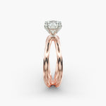 Load image into Gallery viewer, Round Brilliant Lab-Grown Diamond Dual Band Ring – Contemporary Designer Look | IGI Certified | 10K/14K/18K Gold
