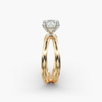 Load image into Gallery viewer, Round Brilliant Lab-Grown Diamond Dual Band Ring – Contemporary Designer Look | IGI Certified | 10K/14K/18K Gold
