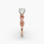 Load image into Gallery viewer, Cushion Lab-Grown Diamond — Milgrain Infinity Band | IGI Certified | 10K/14K/18K Gold

