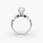 Load image into Gallery viewer, Cushion Lab-Grown Diamond — Milgrain Infinity Band | IGI Certified | 10K/14K/18K Gold
