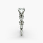Load image into Gallery viewer, Cushion Lab-Grown Diamond — Milgrain Infinity Band | IGI Certified | 10K/14K/18K Gold
