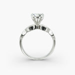 Load image into Gallery viewer, Heart Lab-Grown Diamond Ring – Twisted Milgrain Band | IGI Certified | 10K/14K/18K Gold
