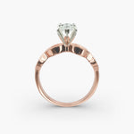 Load image into Gallery viewer, Marquise Lab-Grown Diamond Ring – Twisted Milgrain Band | IGI Certified | 10K/14K/18K Gold
